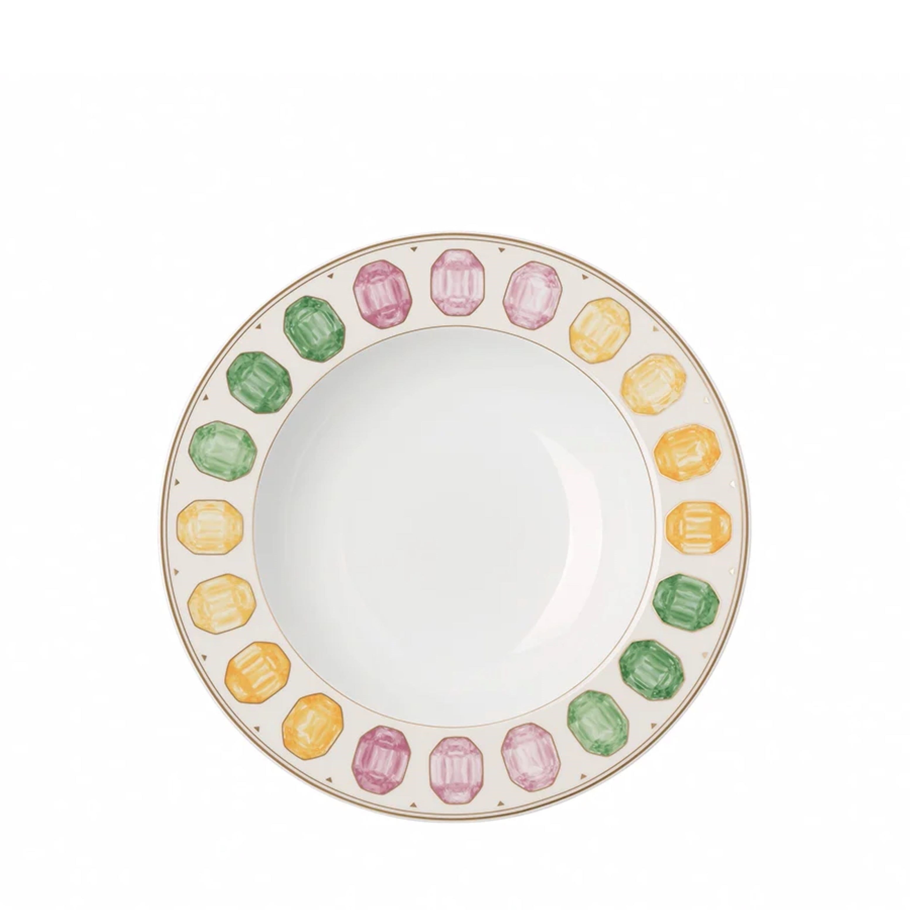 Idyllia Marshmallow Porselen Çukur Tabak 24 cm