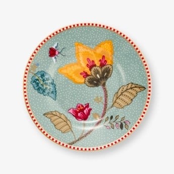 Pip Studio Mavi Porselen Petit Four Tabağı 12 Cm