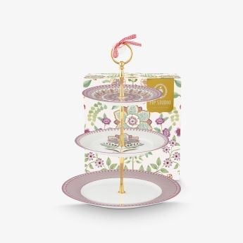 Pip Studio Mor Porselen Kek Standı 26,5 Cm 