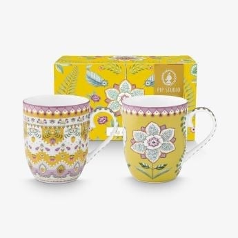 Pip Studio Sarı Porselen Kupa Seti 145 Ml