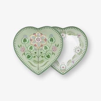 Pip Studio Yeşil Porselen Servis Tabağı 21,5 Cm