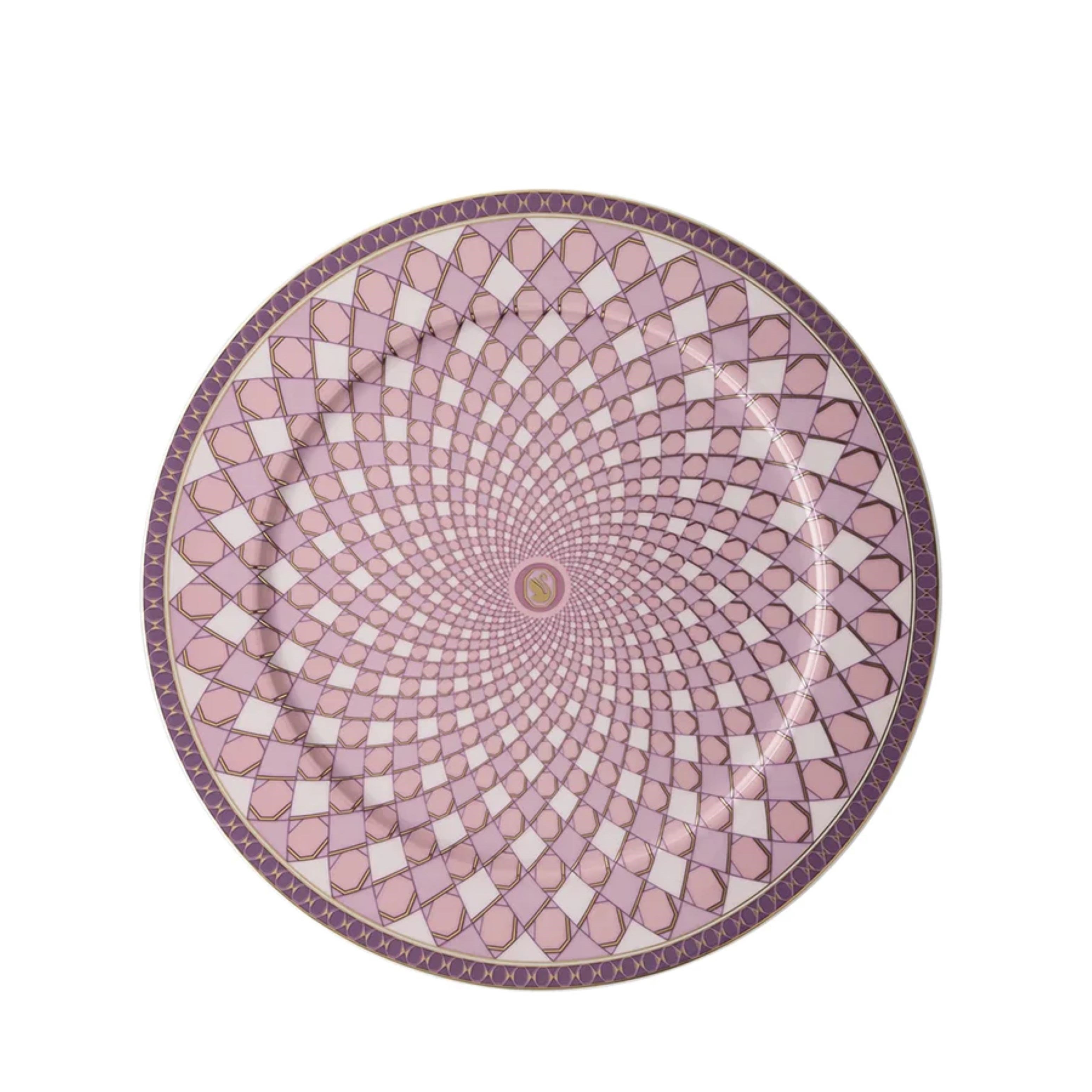 Signum Rose Pembe Porselen Servis Tabağı 33 cm