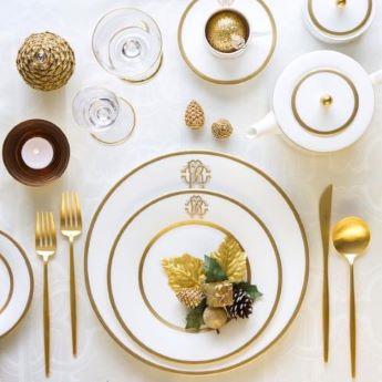 Silk Gold Pasta Tabağı 21,5 cm