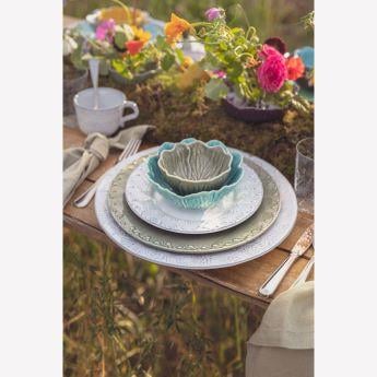 Turuncu Seramik Servis Kasesi 17 Cm Flora 