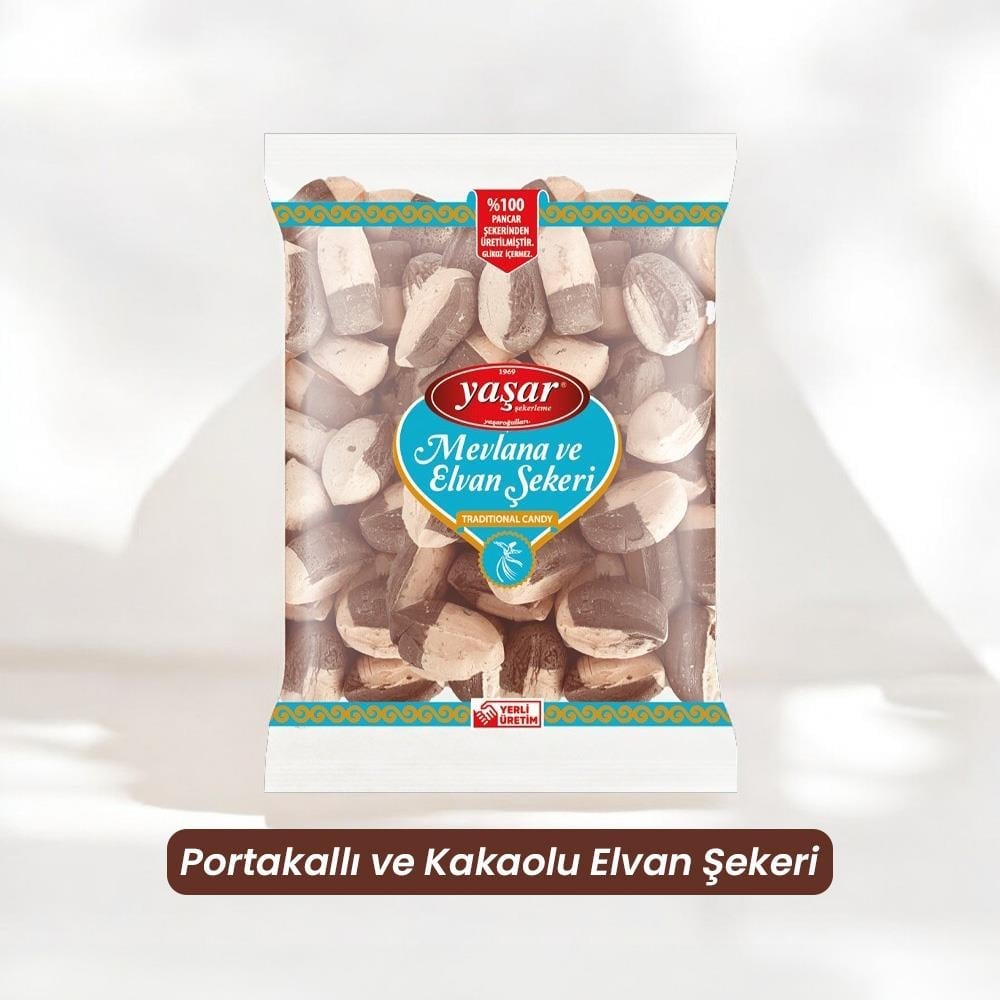 Portakallı ve Kakaolu Elvan Şekeri