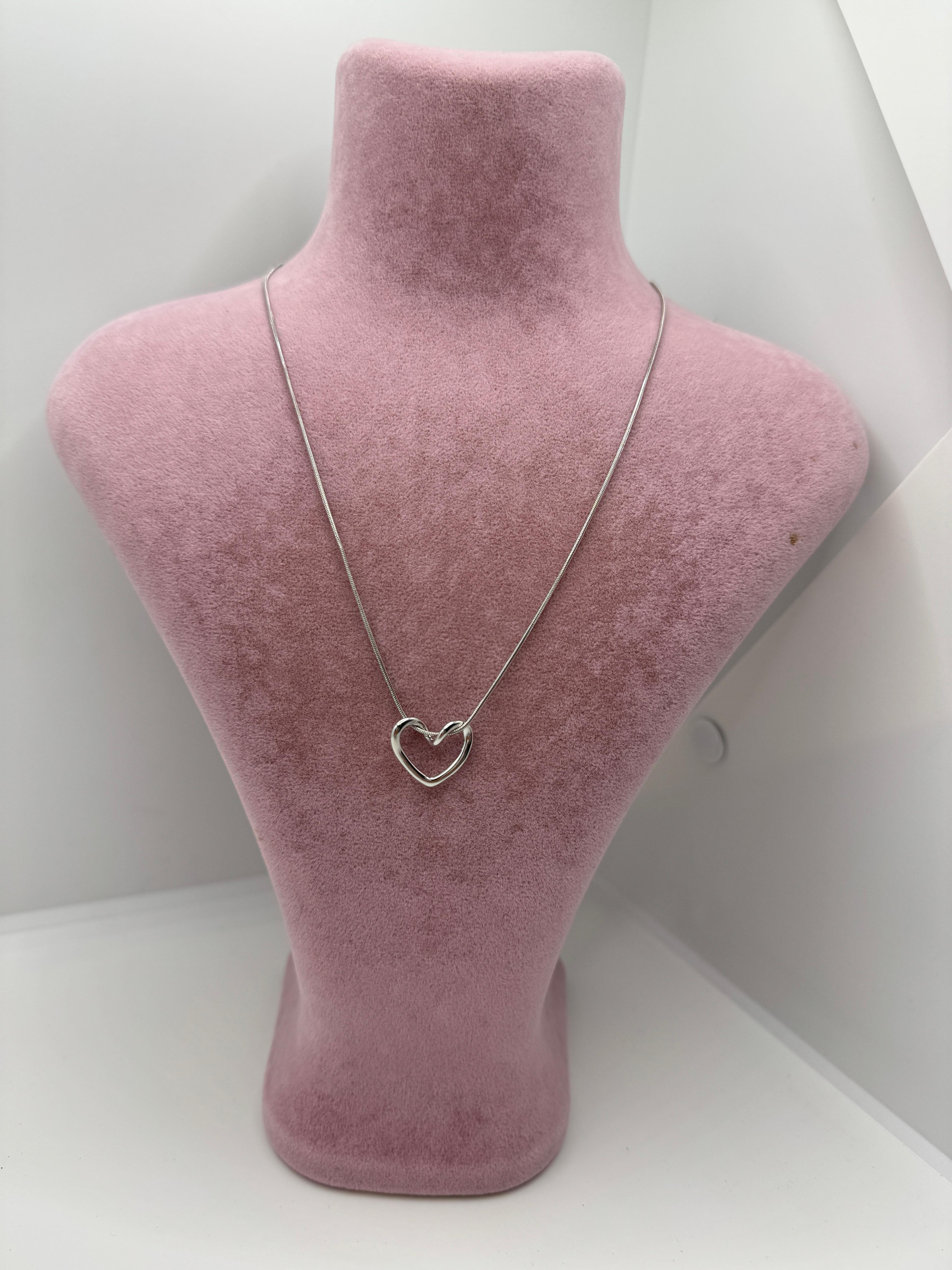 Çelik Kalp Kolye (silver)