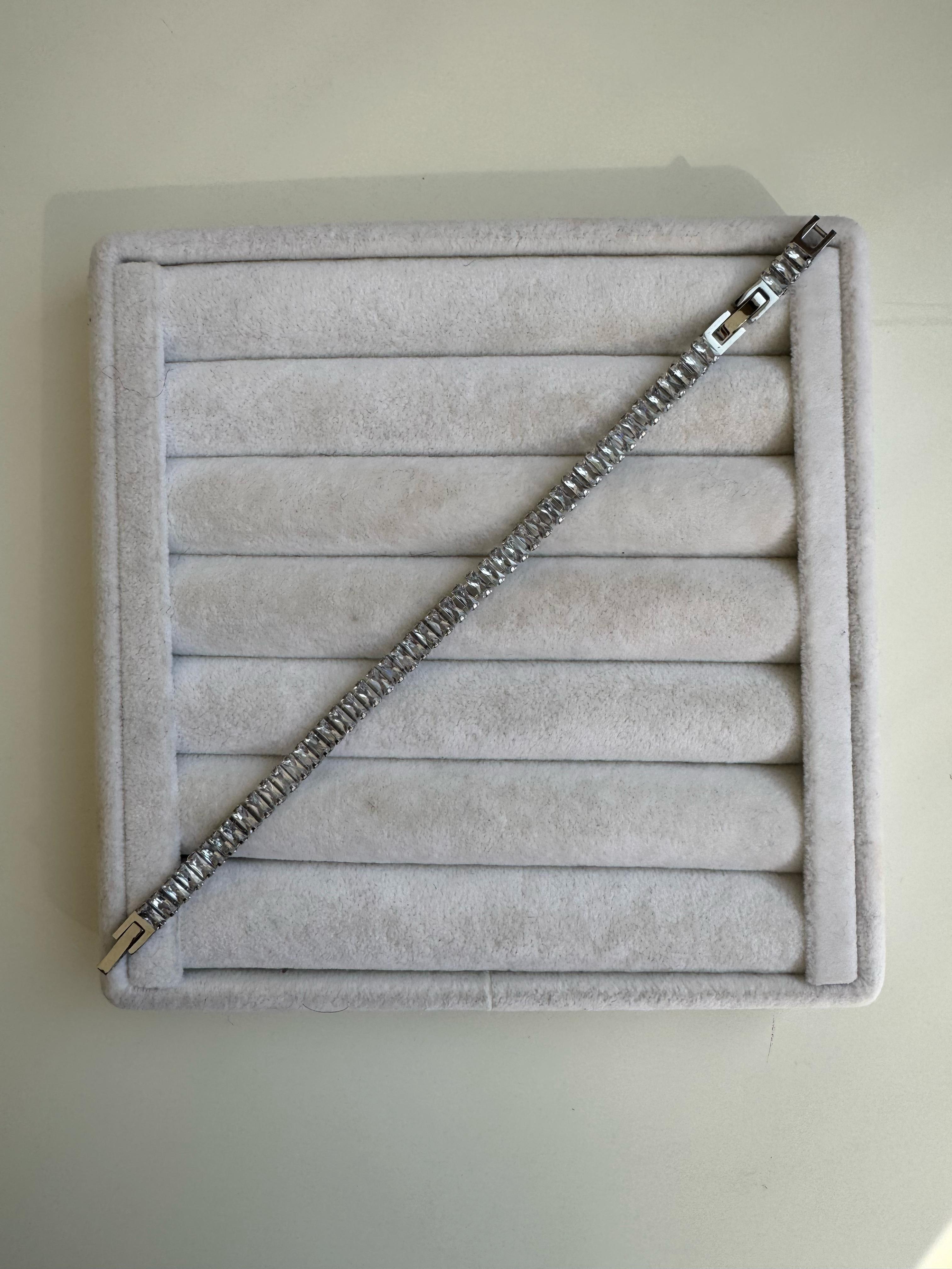 Çelik Silver Su Yolu Bileklik