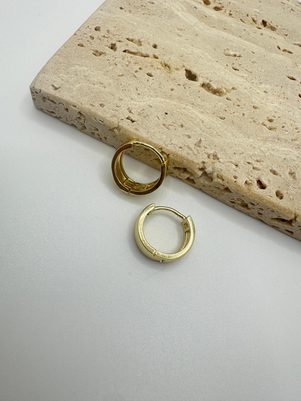 Özel Seri 14k Taşlı Mini Halka Küpe