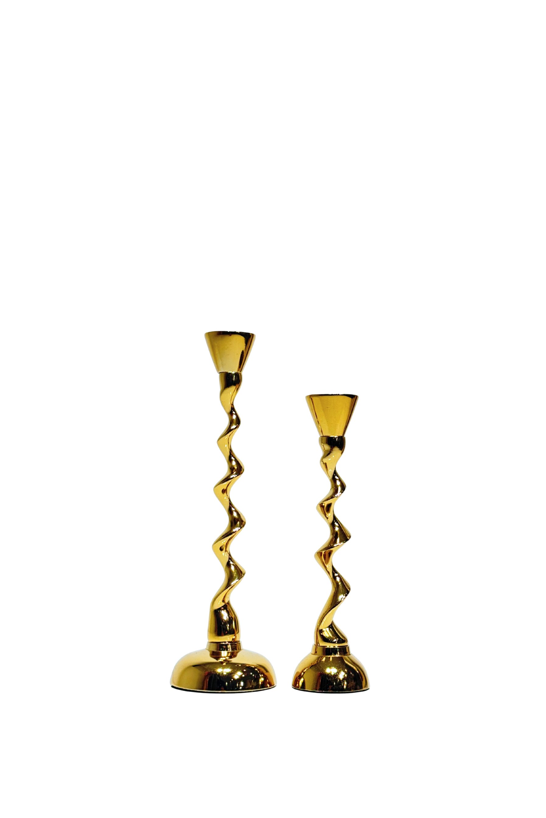 Metal Parlak Gold Mumluk Seti
