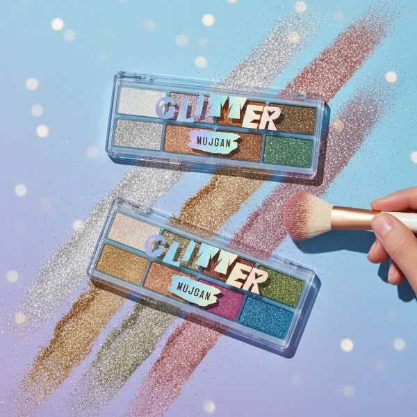 8 Renk Yaz Glitter Far Paleti - 2'li Set