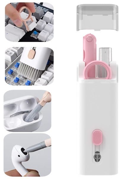 ÇOK FONKSIYONLU 7 IN 1 AIRPODS KLAVYE EKRAN KULAKLIK TEMIZLEME KITI