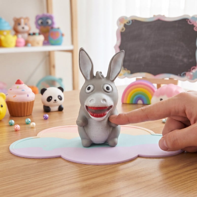 Eşek Tasarımlı Squishy - 12'li Paket - Yumuşak Oyuncak