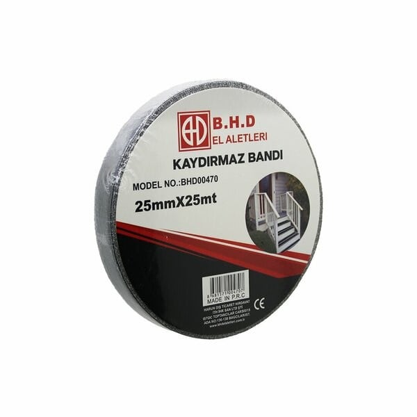 Kaydırmaz Siyah Bant 25 mm X 25 mt
