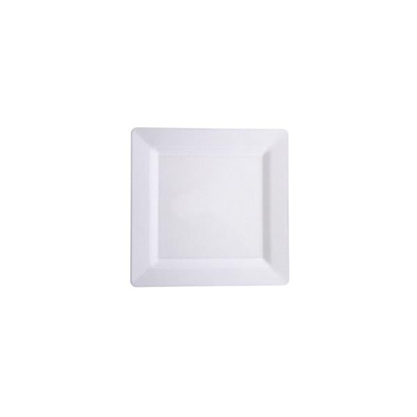 KARE PLASTİK TABAK 18 CMPS BEYAZ (100) Adet