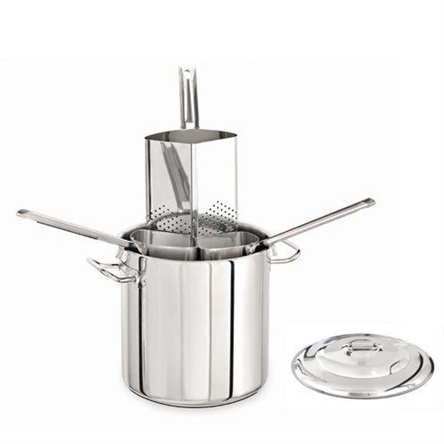 Kapp Çoklu Makarna Pişirme Tenceresi 24 cm (3 Süzgeçli) - 8 Lt