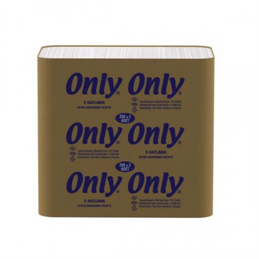 Only 250'li Ultra Dispenser Peçete 3 Katlama %100 Selüloz