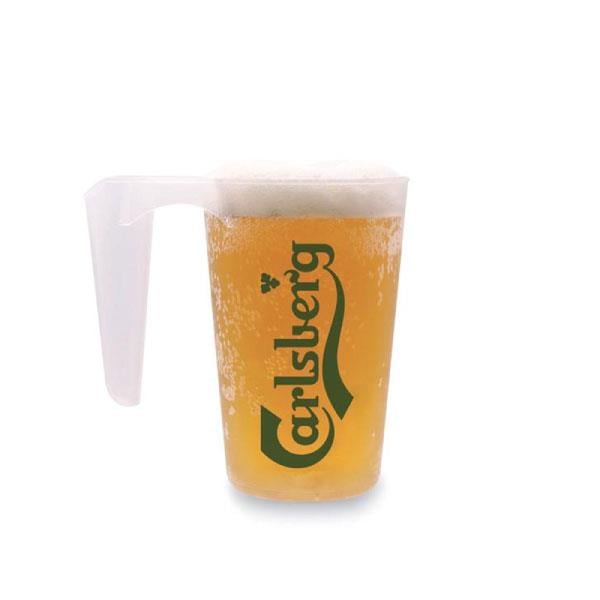 STOKLANABİLİR KULPLU BARDAK 568 ML PP ŞEFFAF (175) Adet