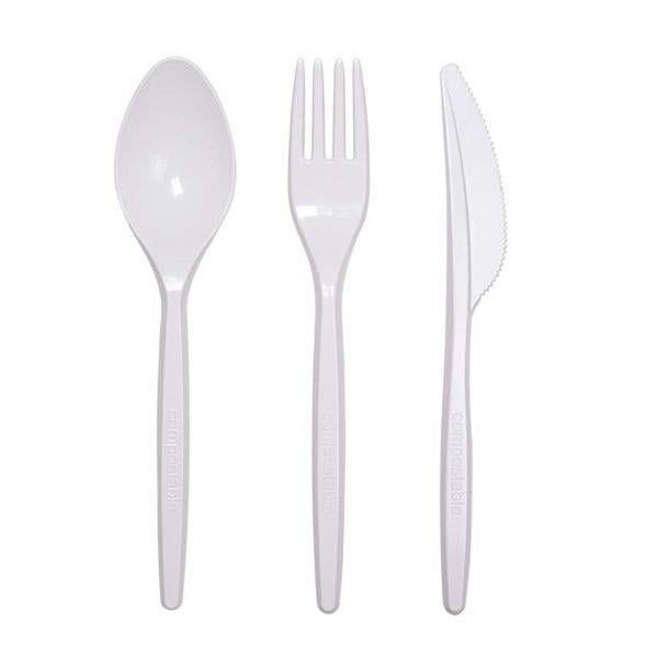 EKOLOJİK COMPOSTABLE ÇATAL 4,0 GR PLA NATUREL (2000) Adet