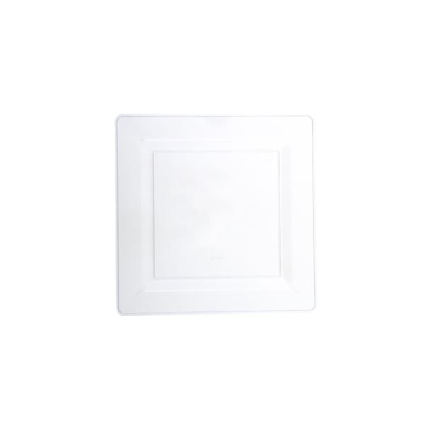 KARE PLASTİK TABAK 22 CMPS ŞEFFAF (100) Adet