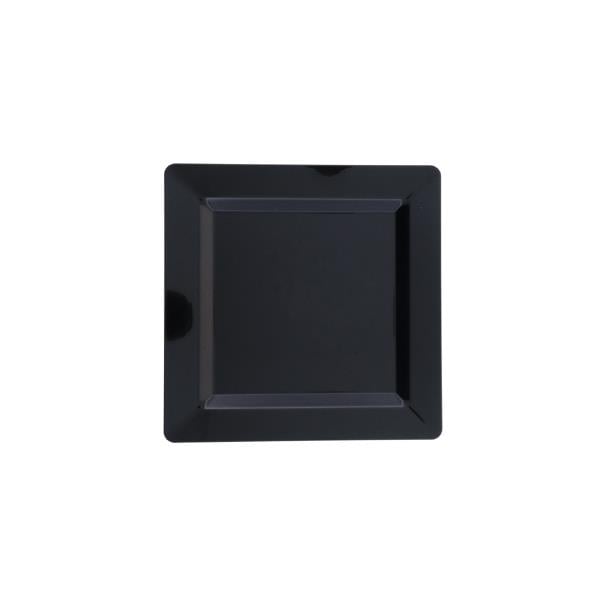 KARE PLASTİK TABAK 22 CMPS SİYAH (100) Adet