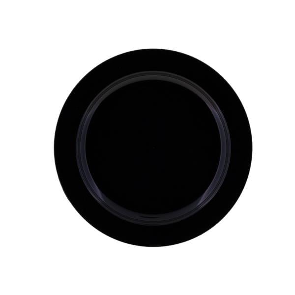 PLASTİK TABAK 26 CM PS SİYAH (120) Adet