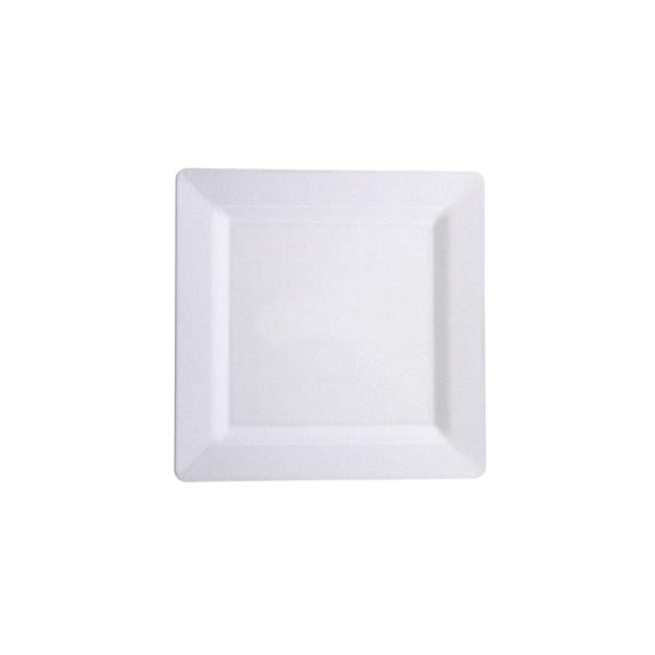KARE PLASTİK TABAK 22 CMPS BEYAZ (100) Adet