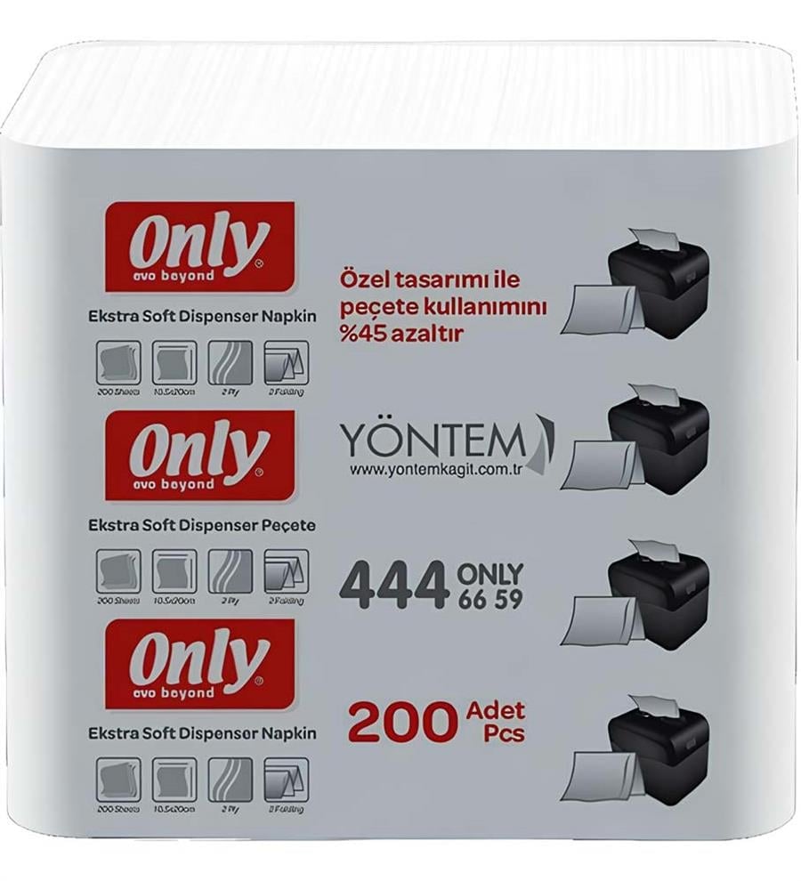 Only 200'lü Evo Beyond Dispenser Peçete %100 Selüloz