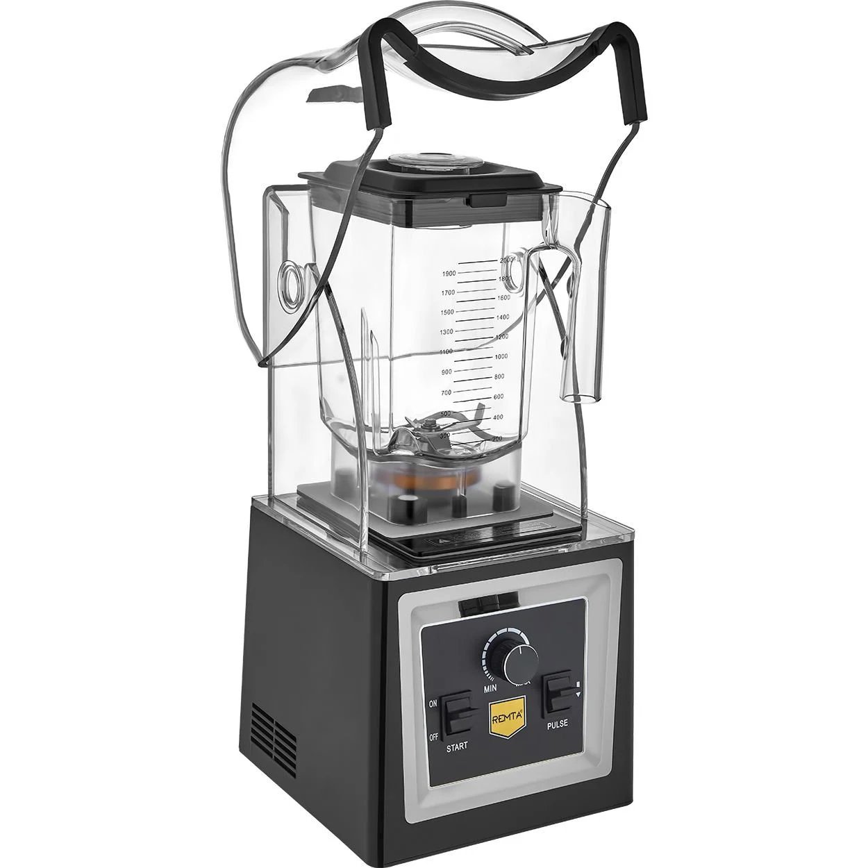 Remta BB02 Bar Blender Pro, 2 L, 1500 W, Siyah