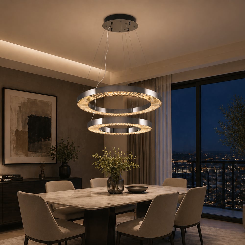 2715-2A-24 Plata 60+80'Lik Çember Sarkıt Platin 