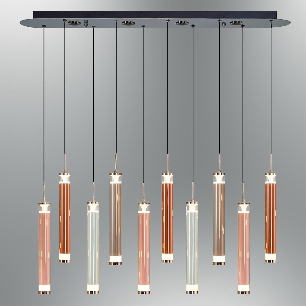 2824-10AS-28 Flute 10'lu Sıralı Sarkıt Mixed 