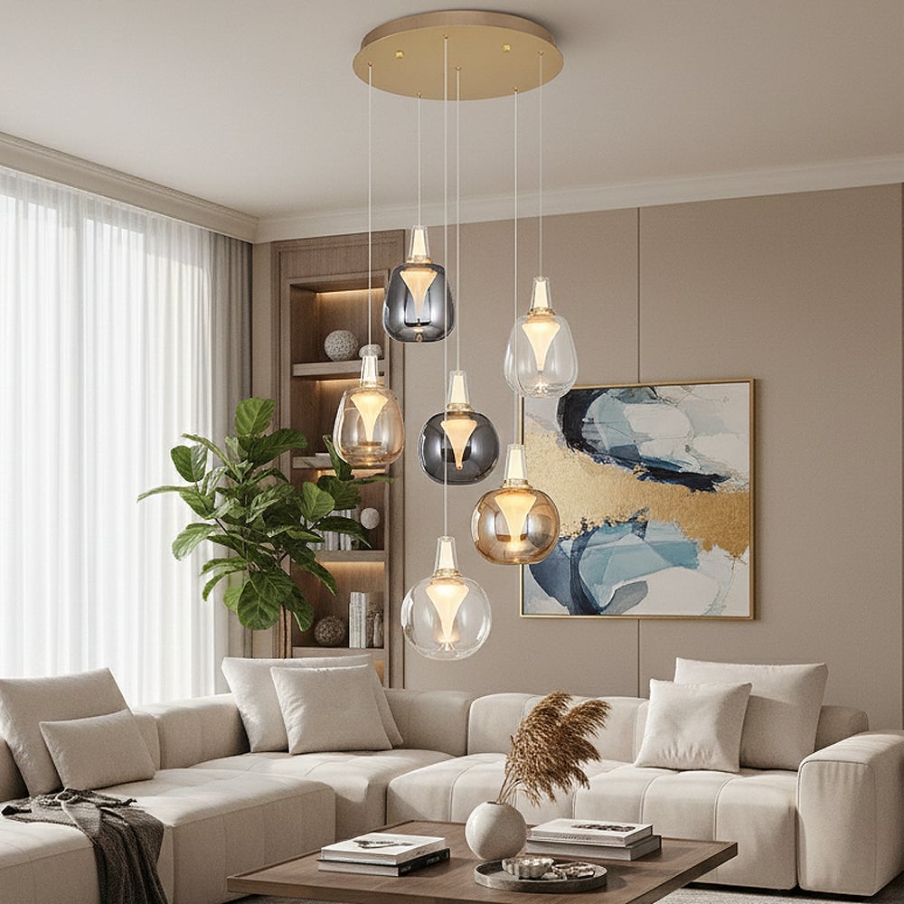 2849-6A-28 Rustam 6'lı Sarkıt Mix Mixed