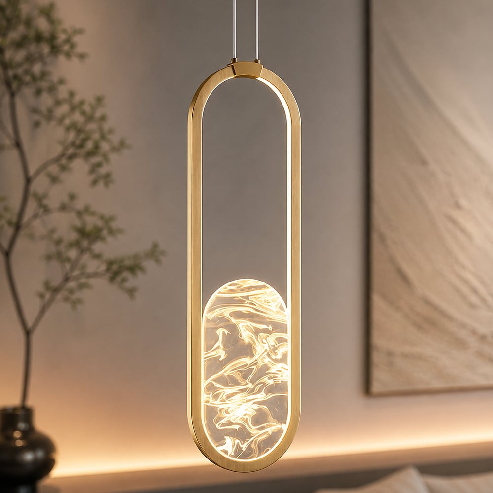 2869-1-03 Alabaster Tekli Sarkıt 50*20 Sarı