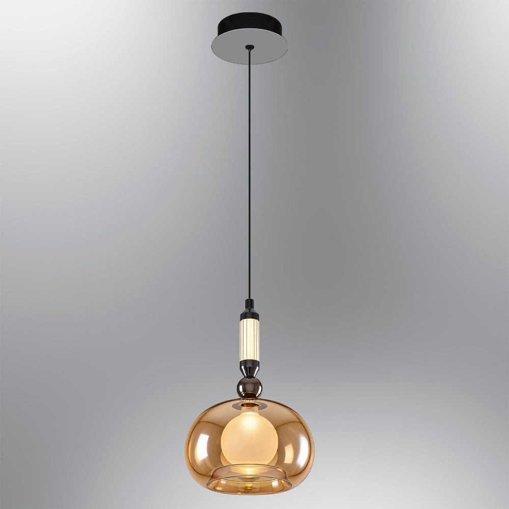 2873-1A-12 Boliv Tekli Sarkıt Amber
