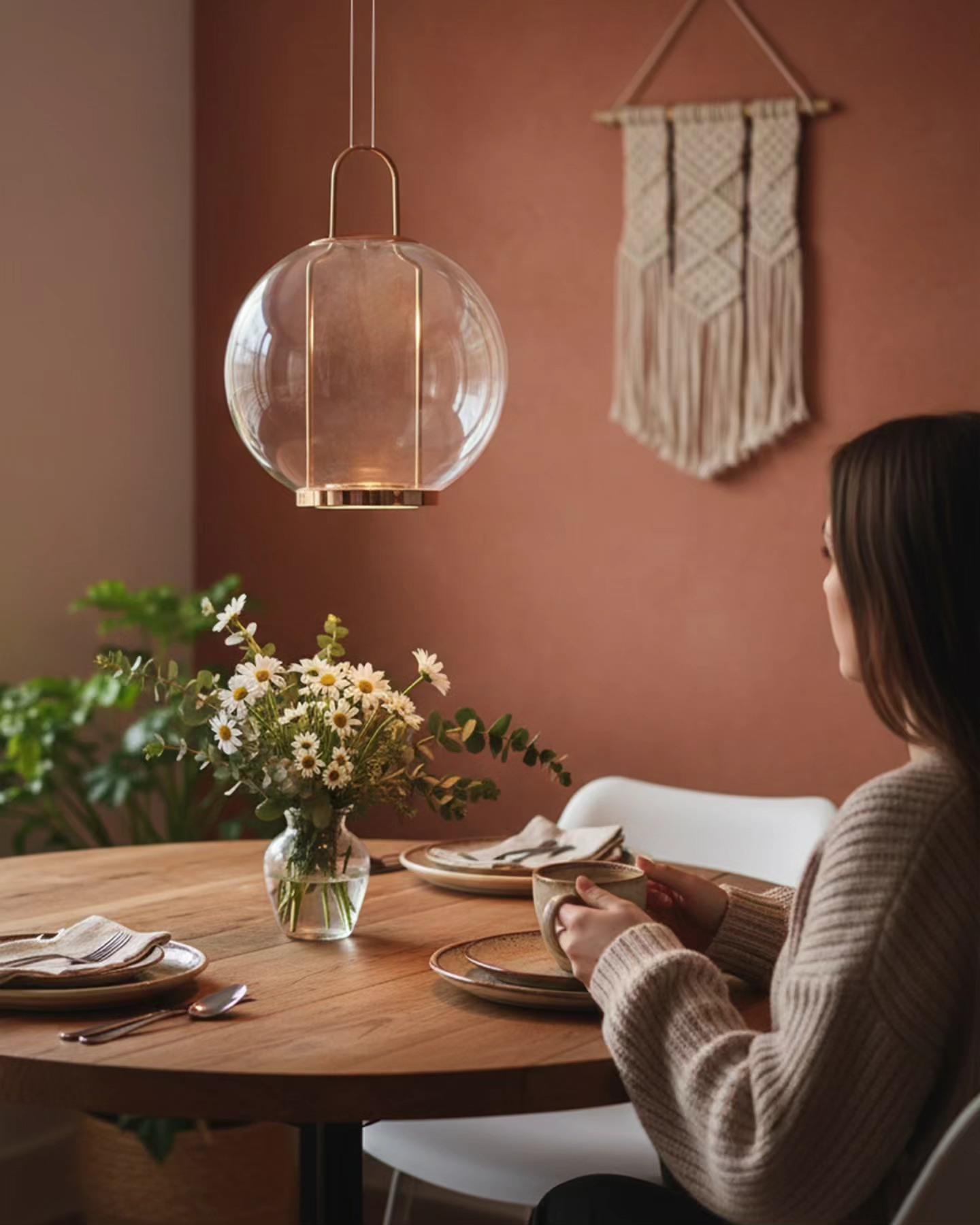 3434-1A-03 Krater Tekli Sarkıt Sarı 