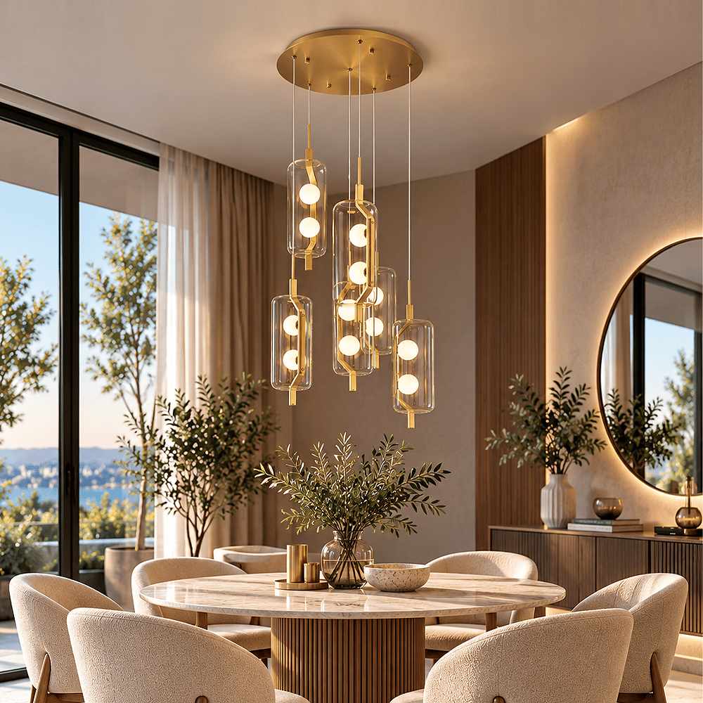 3436-6A-03 Ponni 6'Lı Sarkıt Sarı 