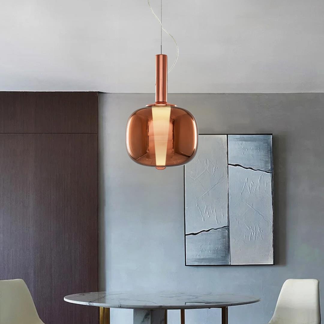 3437-1A-32 Shine Tekli Sarkıt Rose Gold