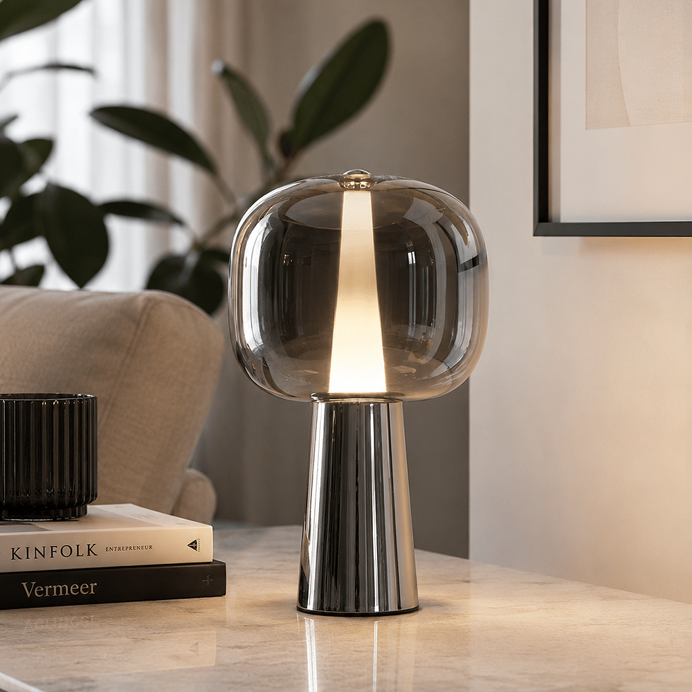 3437-Ml-02 Shine Masa Lambası Krom 