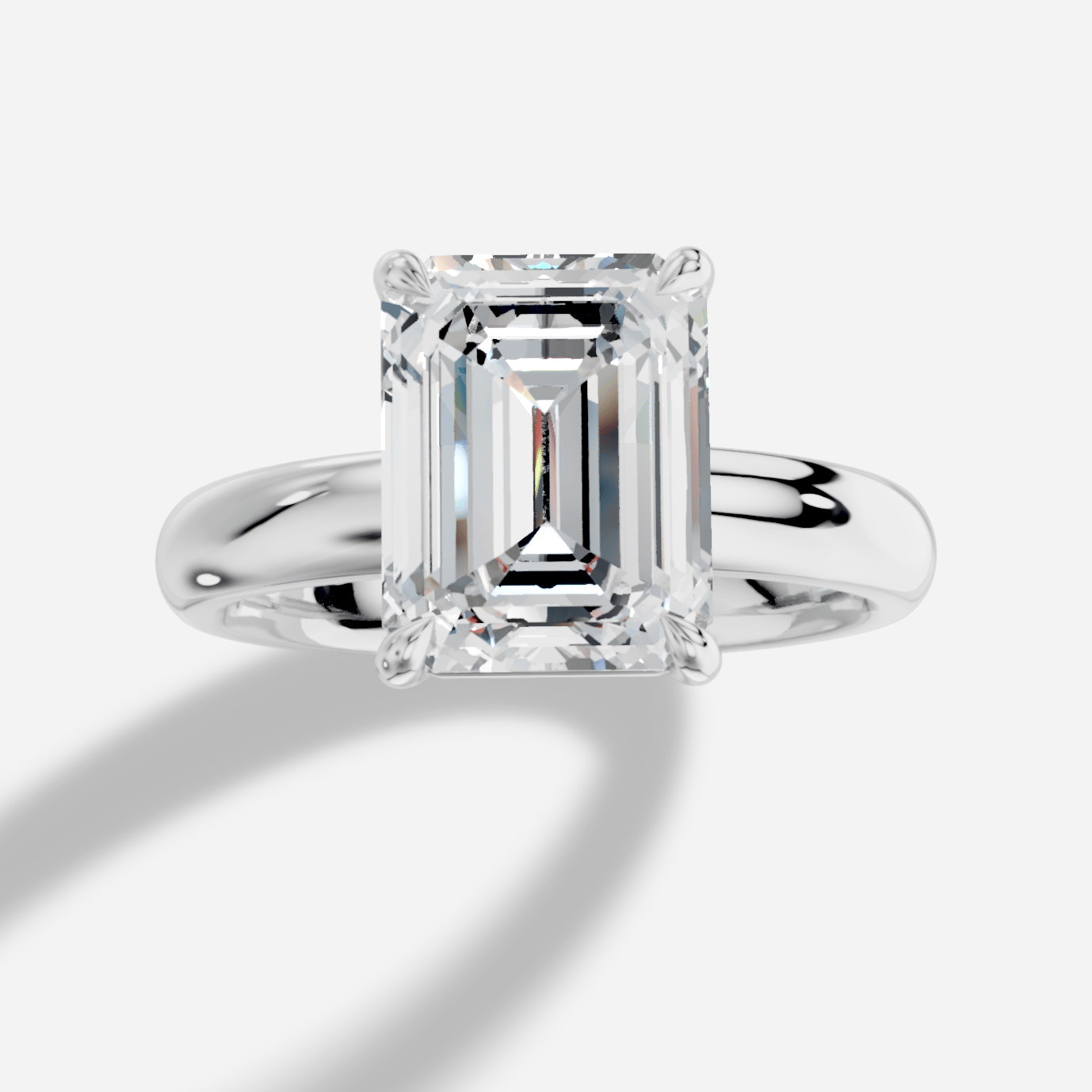 Aveline Emerald Kesim Laboratuvar Pırlanta Yüzük | X Diamond