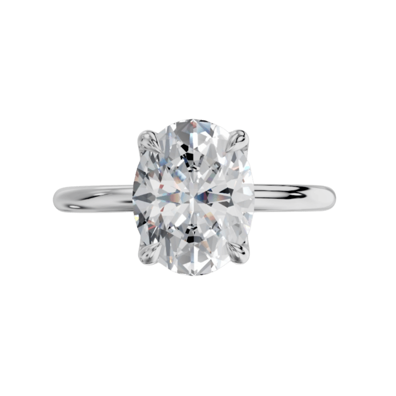 Amoria Oval Kesim Laboratuvar Pırlanta Yüzük | X Diamond