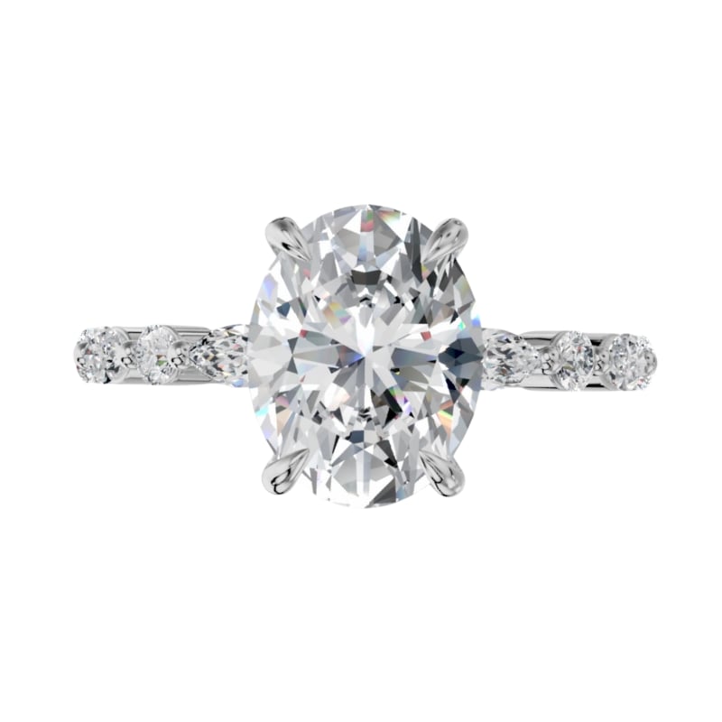 Royelle Oval Kesim Exclusive Laboratuvar Pırlanta Yüzük | X Diamond