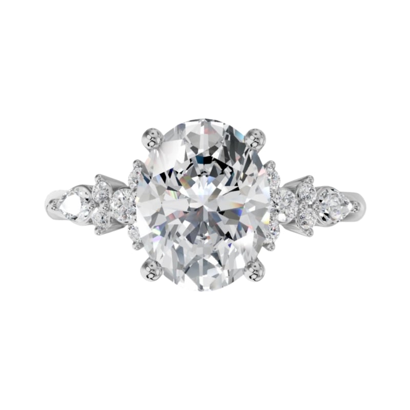 Veloria Oval Kesim Exclusive Laboratuvar Pırlanta Yüzük | X Diamond