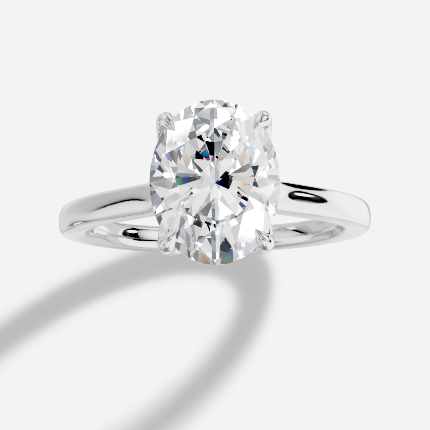 Amoria Oval Kesim Laboratuvar Pırlanta Yüzük | X Diamond