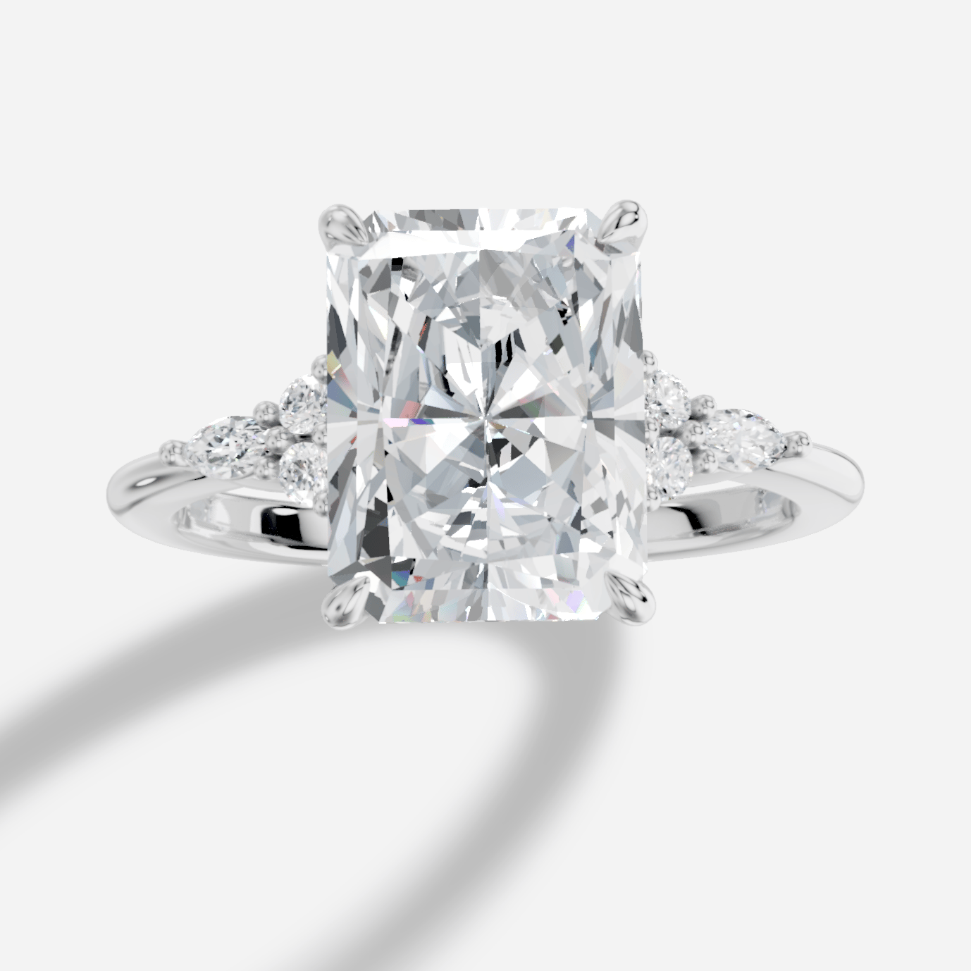 Liora Radiant Kesim Exclusive Laboratuvar Pırlanta Yüzük | X Diamond