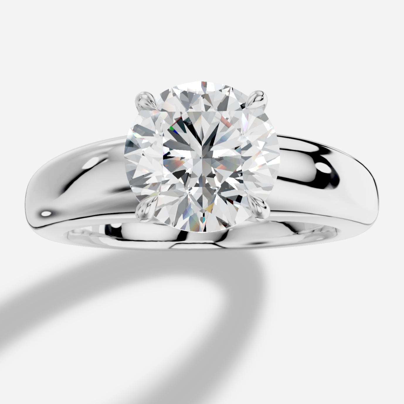 Aphrodite Yuvarlak Kesim Laboratuvar Pırlanta Yüzük | X Diamond
