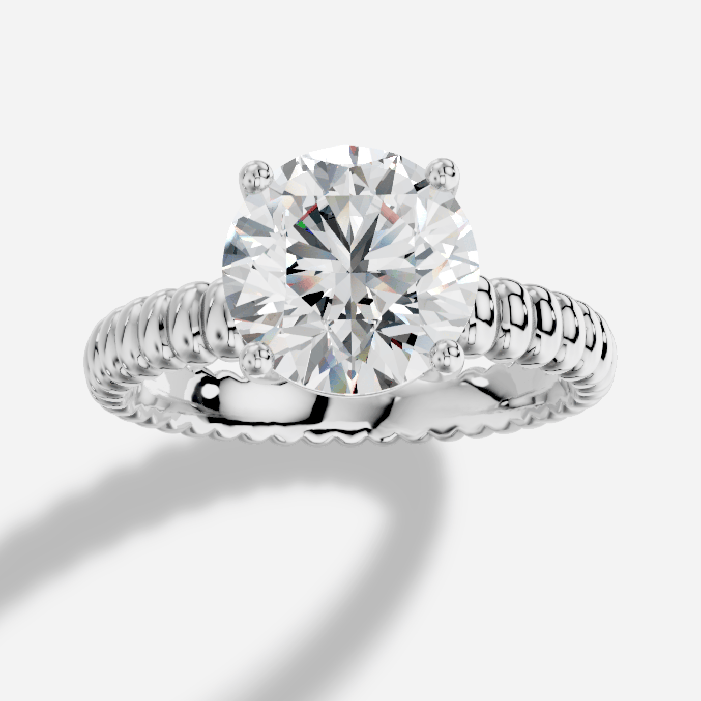 Orbia Yuvarlak Kesim Laboratuvar Pırlanta Yüzük | X Diamond
