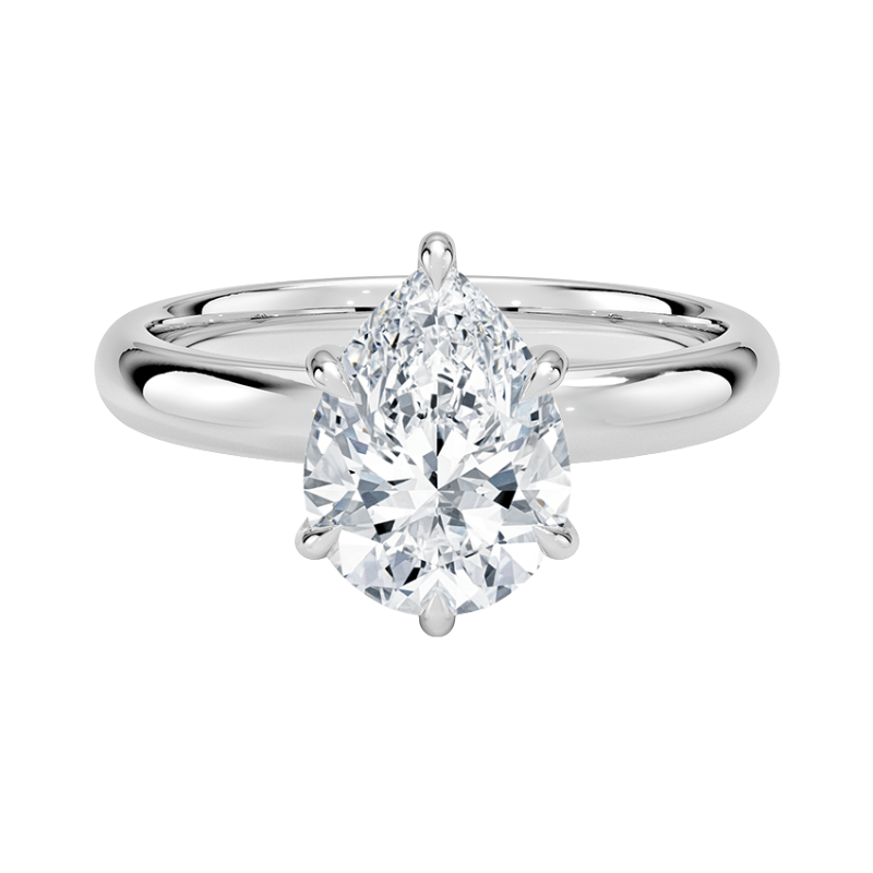 13022013 Lab Grown Pırlanta Tektaş Yüzük | 2.00 karat Damla | Thalia | Xdiamond