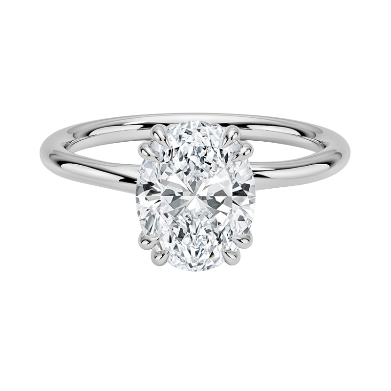 11012033 Lab Grown Pırlanta Tektaş Yüzük | 2.00 karat Oval | Lydia | Xdiamond
