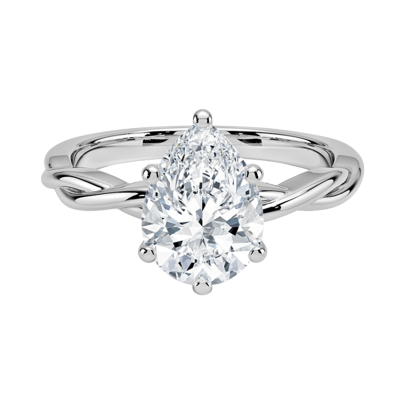 13062013 Lab Grown Pırlanta Tektaş Yüzük | 2.00 karat Damla | Arianne | Xdiamond