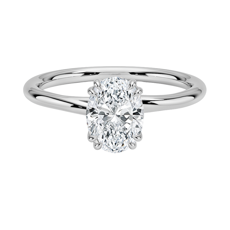 11011015 Laboratuvar Pırlanta Tektaş Yüzük | 1.00 karat Oval | Lydia | Xdiamond