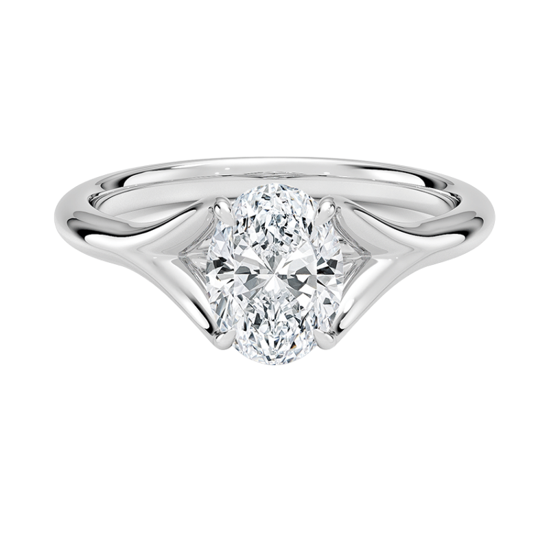 11041015 Laboratuvar Pırlantası Tektaş Yüzük | 1.00 karat Oval | Aetheria | Xdiamond